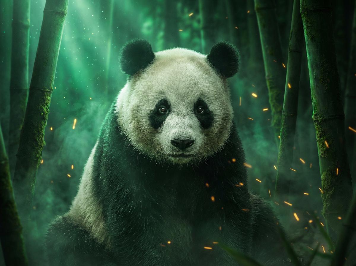 抖阴-熊猫幼崽竹林嬉戏视频